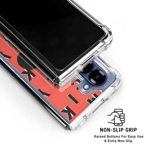 Disney Mickey Mouse Grumpy Face Galaxy Z Fold6 Clear Case