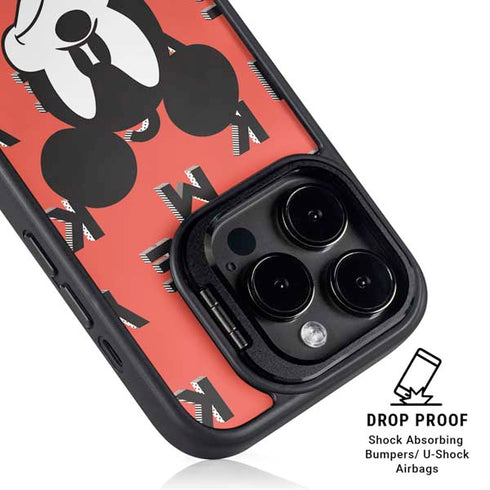 Disney Mickey Mouse Grumpy Face iPhone 15 Pro Kickstand Case