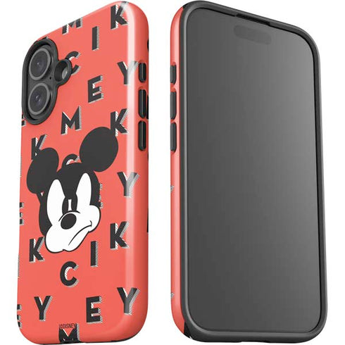 Disney Mickey Mouse Grumpy Face iPhone 16 Impact Case