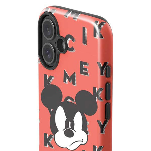 Disney Mickey Mouse Grumpy Face iPhone 16 Plus Impact Case