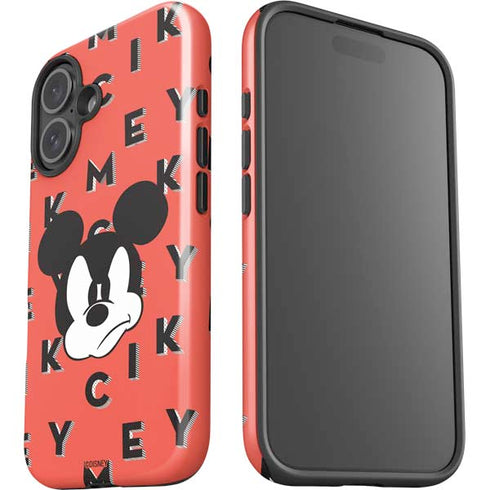 Disney Mickey Mouse Grumpy Face iPhone 16 Plus Impact Case