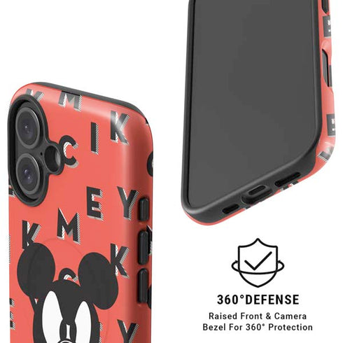 Disney Mickey Mouse Grumpy Face iPhone 16 Plus Magsafe Impact Case