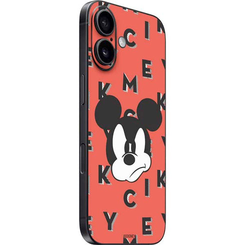 Disney Mickey Mouse Grumpy Face iPhone 16 Plus Skin