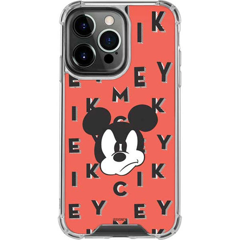 Disney Mickey Mouse Grumpy Face iPhone 16 Pro Clear Case
