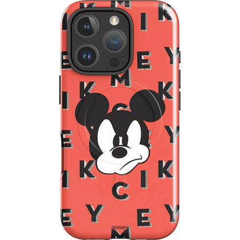 Disney Mickey Mouse Grumpy Face iPhone 16 Pro Magsafe Impact Case