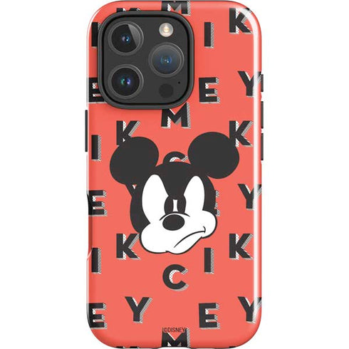 Disney Mickey Mouse Grumpy Face iPhone 16 Pro Max Impact Case