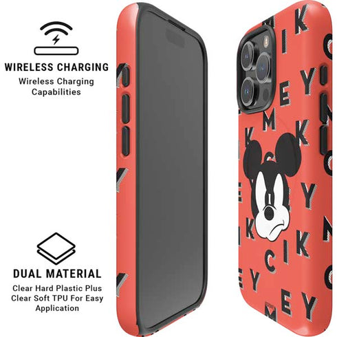 Disney Mickey Mouse Grumpy Face iPhone 16 Pro Max Magsafe Impact Case
