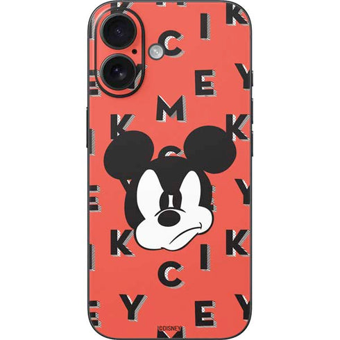 Disney Mickey Mouse Grumpy Face iPhone 16 Skin