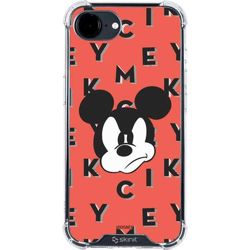 Disney Mickey Mouse Grumpy Face iPhone 16e Clear Case