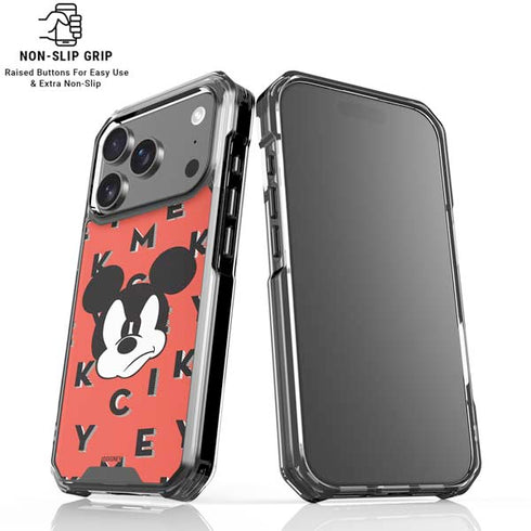 Disney Mickey Mouse Grumpy Face iPhone 18 Pro Clear Case