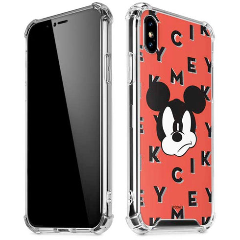 Disney Mickey Mouse Grumpy Face iPhone X/XS Clear Case