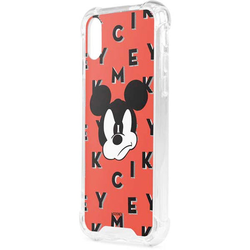 Disney Mickey Mouse Grumpy Face iPhone XS Clear Case