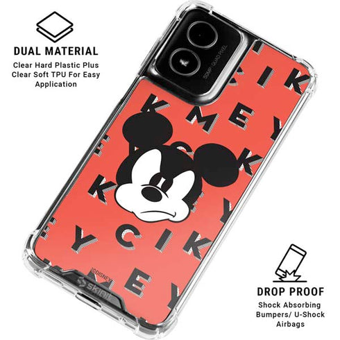 Disney Mickey Mouse Grumpy Face Moto G Power 5G (2024) Clear Case