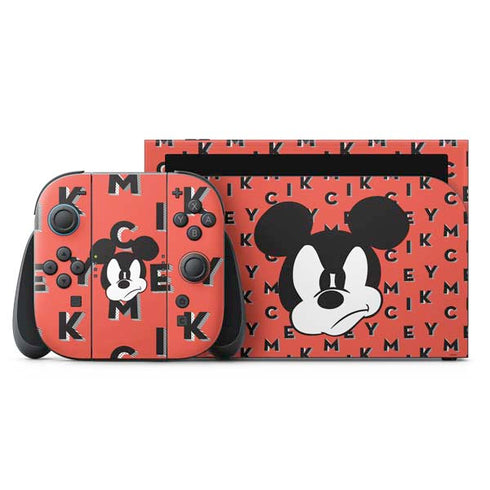 Disney Mickey Mouse Grumpy Face Nintendo Skins