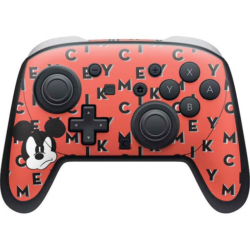 Disney Mickey Mouse Grumpy Face Nintendo Switch 2 (2025) Pro Controller Skin