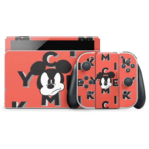 Disney Mickey Mouse Grumpy Face Nintendo Skins