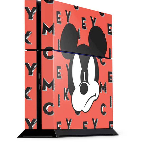 Disney Mickey Mouse Grumpy Face PlayStation PS4 Skins