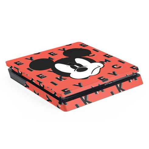 Disney Mickey Mouse Grumpy Face PS4 Slim Skin