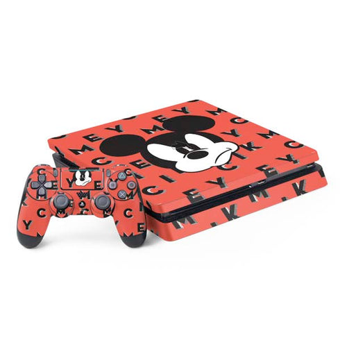 Disney Mickey Mouse Grumpy Face PlayStation PS4 Skins