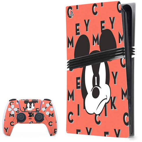 Disney Mickey Mouse Grumpy Face PlayStation PS5 Skins