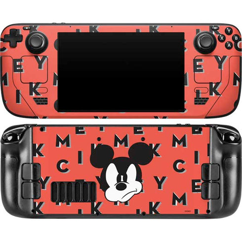 Disney Mickey Mouse Grumpy Face Steam Deck Handheld Gaming Computer OLED Skin