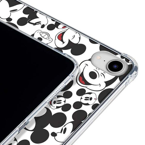 Disney Mickey Mouse Face Pattern iPad 11th Gen (2025) Clear Case