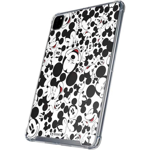 Disney Mickey Mouse Face Pattern iPad Pro 12.9in (2020) Clear Case