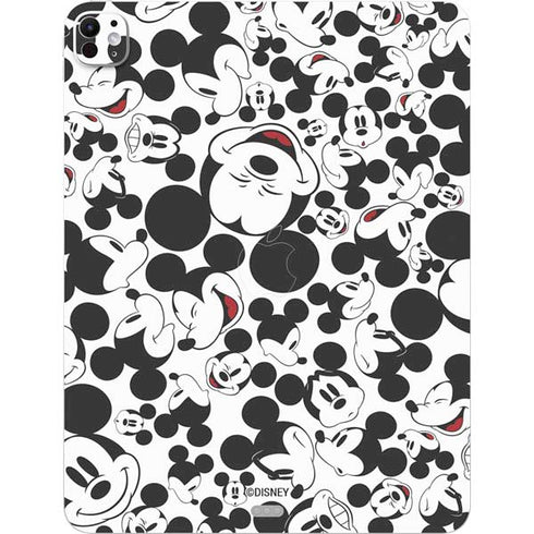 Disney Mickey Mouse Face Pattern iPad Pro 13in M4 (2024) Skin