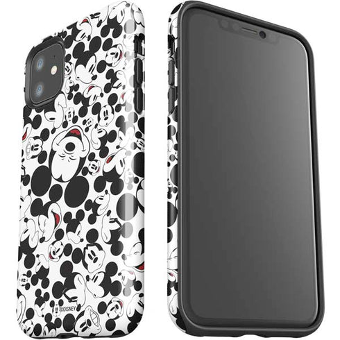 Disney Mickey Mouse Face Pattern iPhone 11 Impact Case