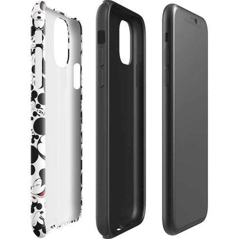 Disney Mickey Mouse Face Pattern iPhone 11 Pro Max Impact Case