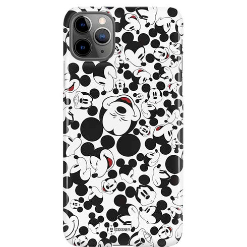 Disney Mickey Mouse Face Pattern iPhone 11 Pro Max Lite Case