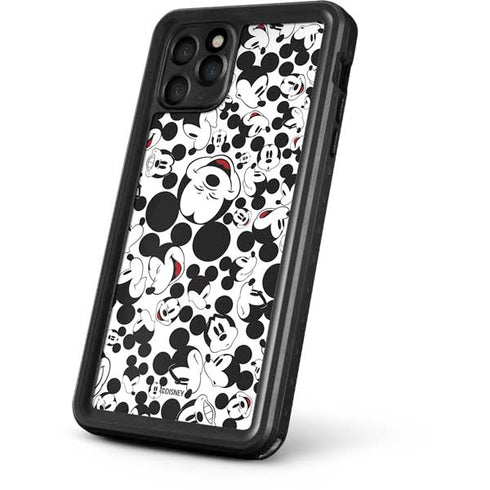 Disney Mickey Mouse Face Pattern iPhone 11 Pro Waterproof Case