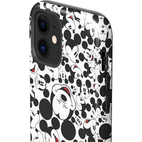 Disney Mickey Mouse Face Pattern iPhone 12 Impact Case