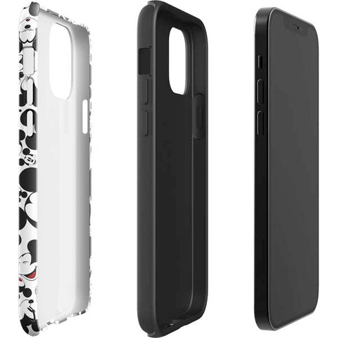 Disney Mickey Mouse Face Pattern iPhone 12 Impact Case