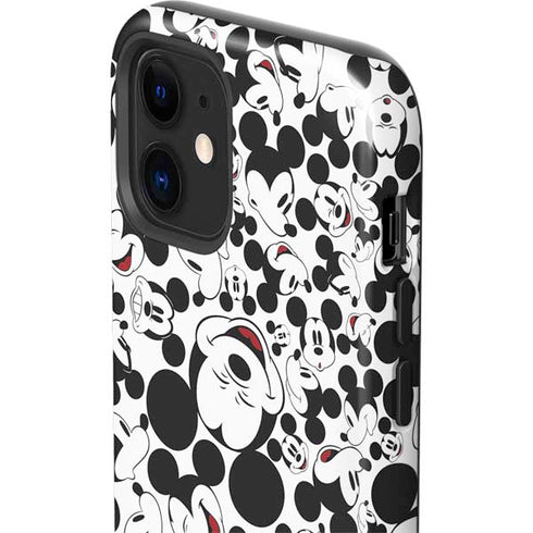 Disney Mickey Mouse Face Pattern iPhone 12 Mini Impact Case