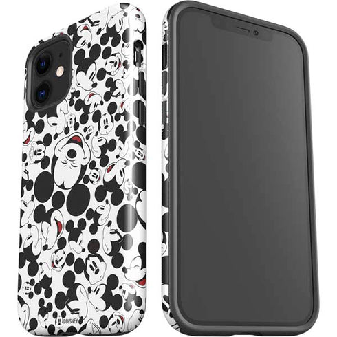 Disney Mickey Mouse Face Pattern iPhone 12 Mini Impact Case