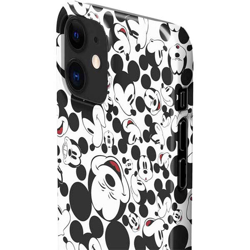 Disney Mickey Mouse Face Pattern iPhone 12 Mini Lite Case