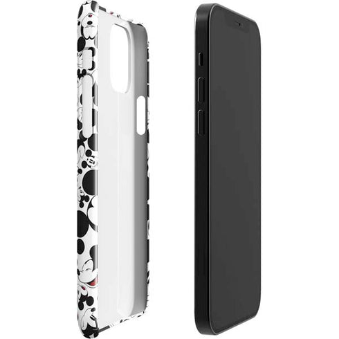 Disney Mickey Mouse Face Pattern iPhone 12 Mini Lite Case