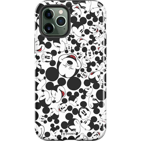 Disney Mickey Mouse Face Pattern iPhone 12 Pro Impact Case