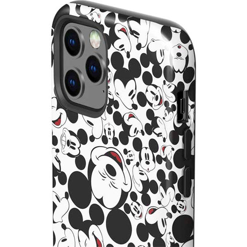 Disney Mickey Mouse Face Pattern iPhone 12 Pro Impact Case