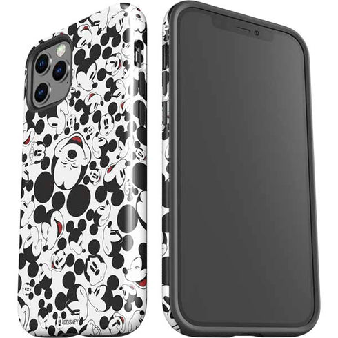 Disney Mickey Mouse Face Pattern iPhone 12 Pro Impact Case