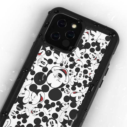 Disney Mickey Mouse Face Pattern iPhone 12 Pro Max Waterproof Case