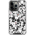Disney Mickey Mouse Face Pattern iPhone 14 Pro Clear Case