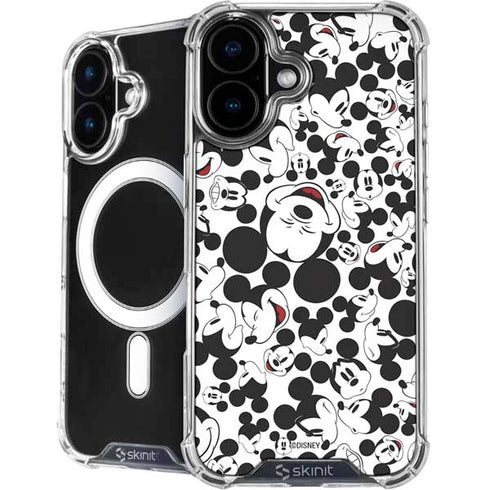 Disney Mickey Mouse Face Pattern iPhone 16 Plus MagSafe Case
