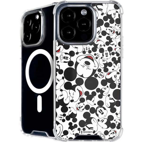 Disney Mickey Mouse Face Pattern iPhone 16 Pro MagSafe Case