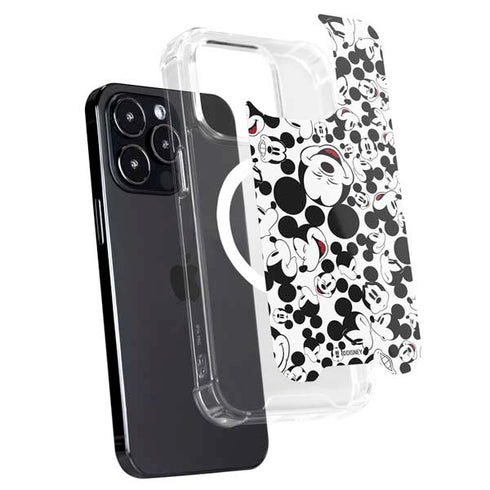Disney Mickey Mouse Face Pattern iPhone 16 Pro Max MagSafe Case