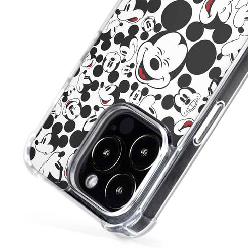 Disney Mickey Mouse Face Pattern iPhone 16 Pro Max MagSafe Case