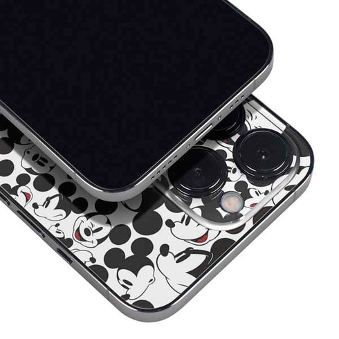 Disney Mickey Mouse Face Pattern iPhone 16 Pro Skin