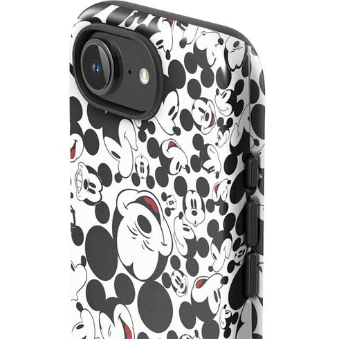 Disney Mickey Mouse Face Pattern iPhone 16e Impact Case
