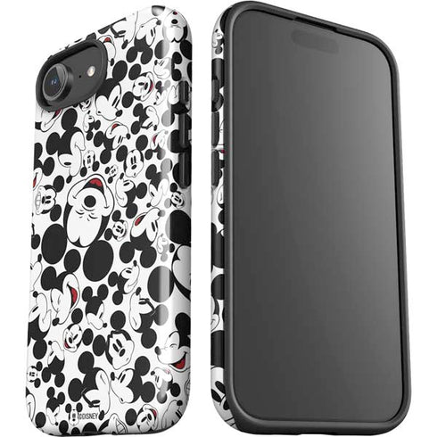 Disney Mickey Mouse Face Pattern iPhone 16e Impact Case